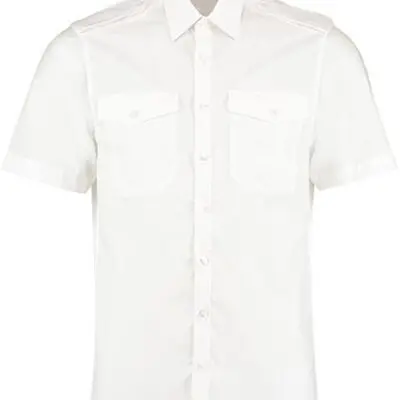 Men´s Tailored Fit Pilot Shirt Short Sleeve