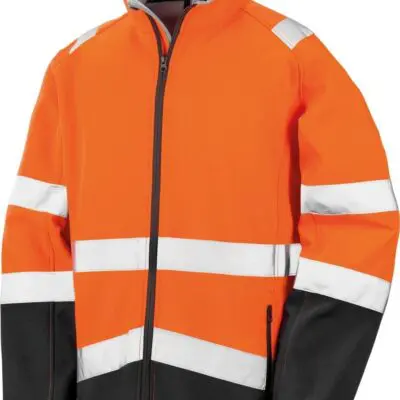 High-viz softshell jacket