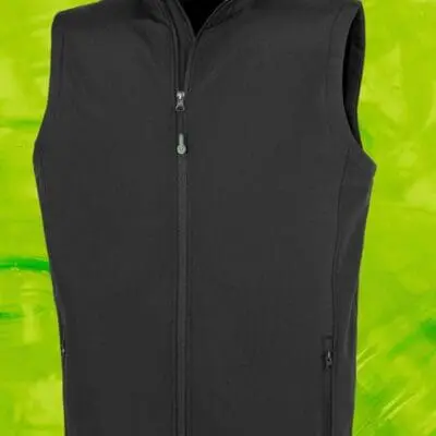 Gerecycleerde heren softshell-bodywarmer