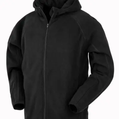 Jasje met capuchon in gerecyclede microfleece