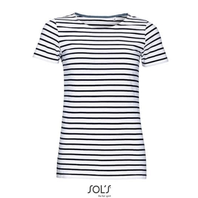 Women´s Round Neck Striped T-Shirt Miles