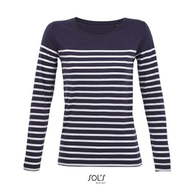 Women´s Long Sleeve Striped T-Shirt Matelot