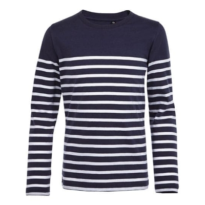 Kids´ Long Sleeve Striped T-Shirt Matelot