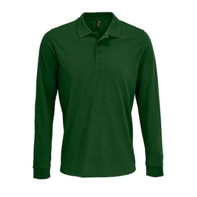 Unisex Long Sleeve Polycotton Polo Shirt