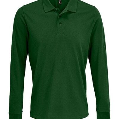 Unisex Long Sleeve Polycotton Polo Shirt