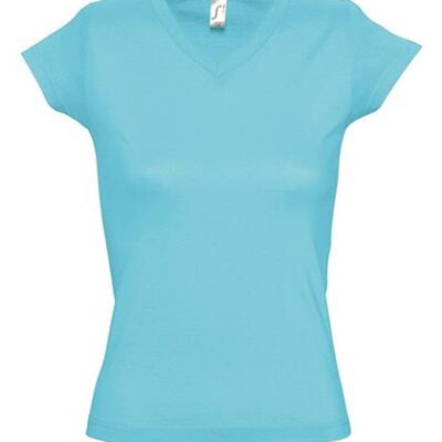 Women´s V-Neck-T-Shirt Moon