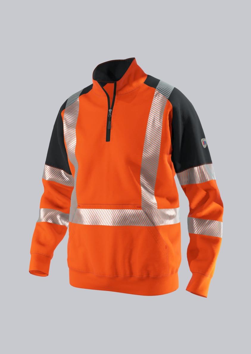 BP® Zip-sweater met hoge zichtbaarheid