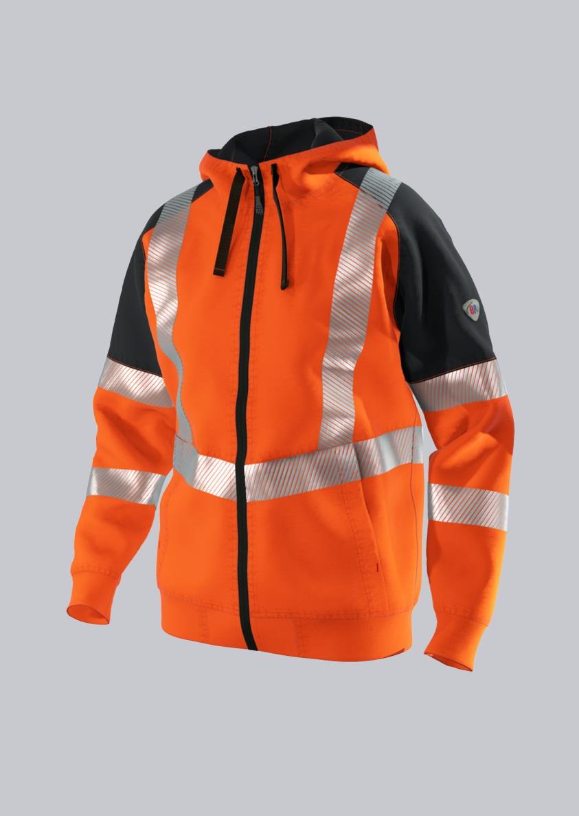 BP® Sweatjack met hoge zichtbaarheid en capuchon