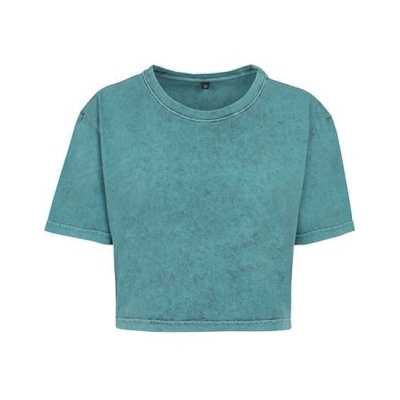 Ladies´ Acid Washed Cropped Tee