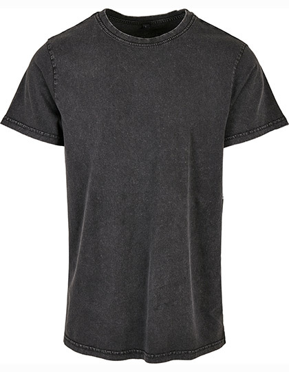 Acid Washed Round Neck Tee