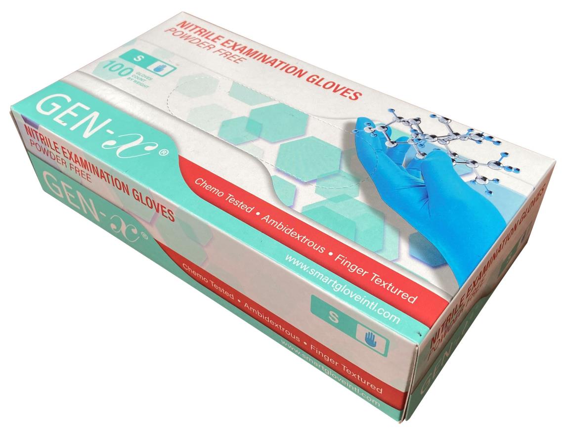 Nitril poedervrije wegwerphandschoenen (100pcs.)