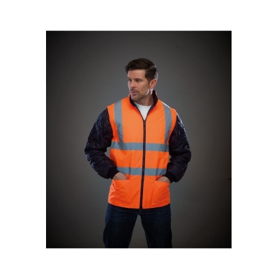 Gewatteerd signalisatiejasje met afneembare mouwen