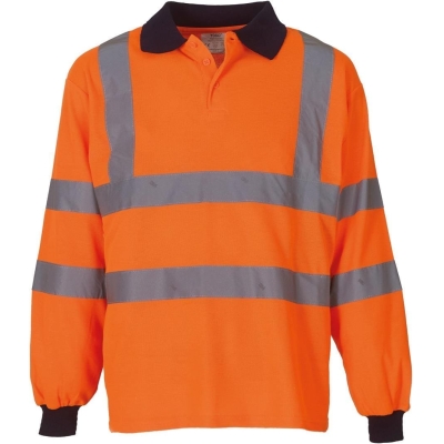 High Visibility Long Sleeve Polo Shirt