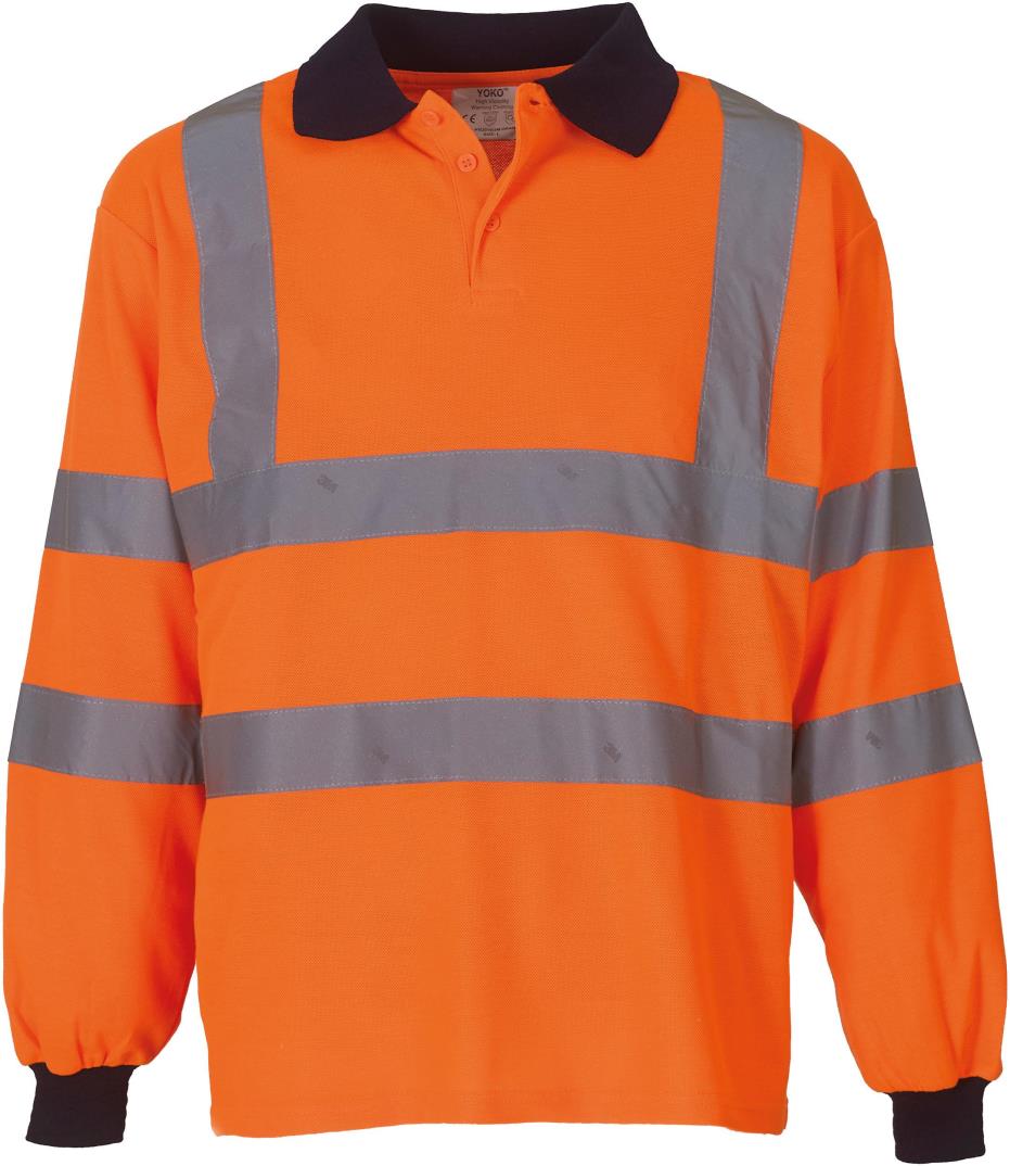 High Visibility Long Sleeve Polo Shirt