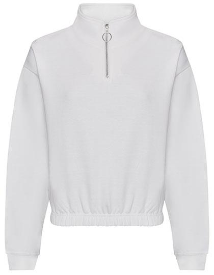 Just Hoods - Women´s Cropped 1/4 Zip Sweat
