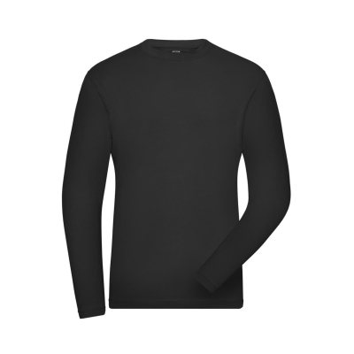 Men's BIO Stretch-Longsleeve Work - SOLID -