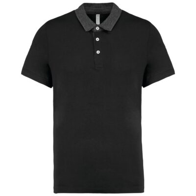 Tweekleurige herenpolo jersey