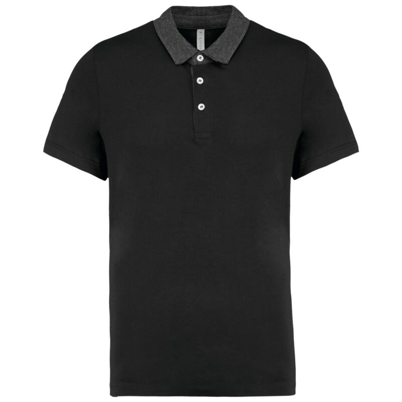 Tweekleurige herenpolo jersey