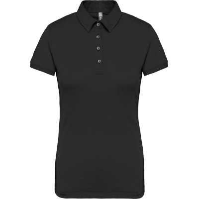 Damespolo korte mouwen van jersey