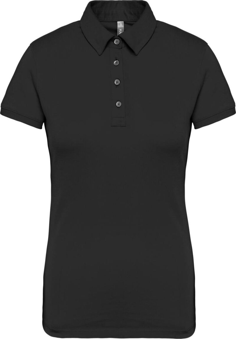 Damespolo korte mouwen van jersey