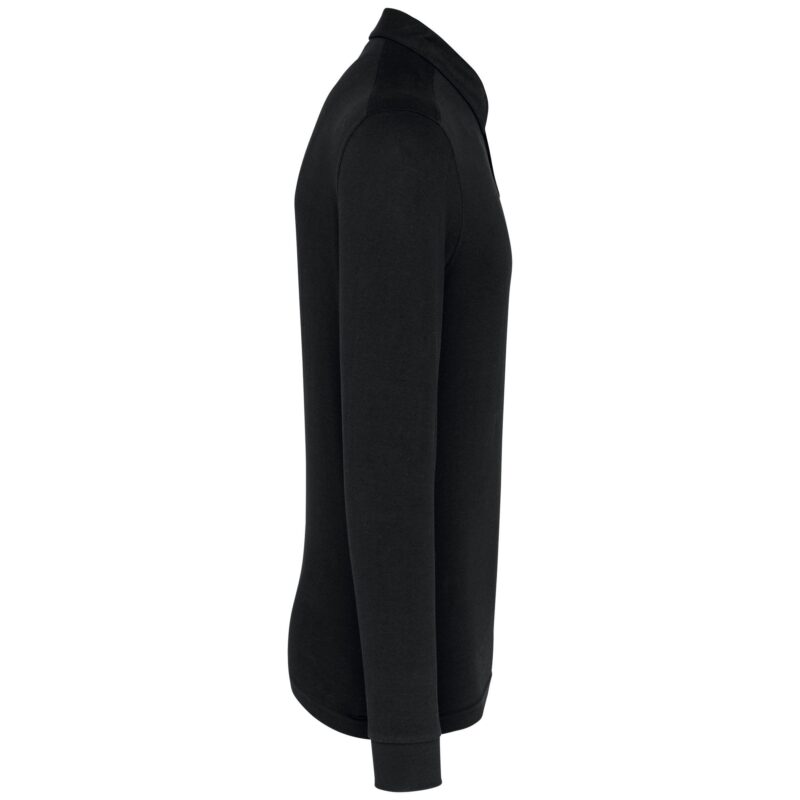 Herenpolo lange mouwen van jersey - Afbeelding 3