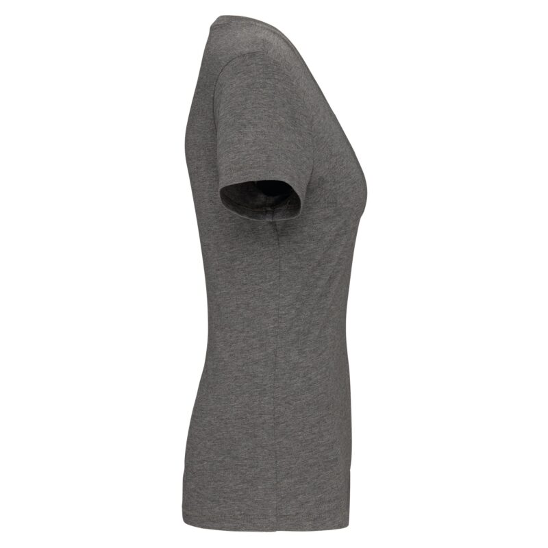 Dames-t-shirt Supima® V-hals korte mouwen - Afbeelding 3