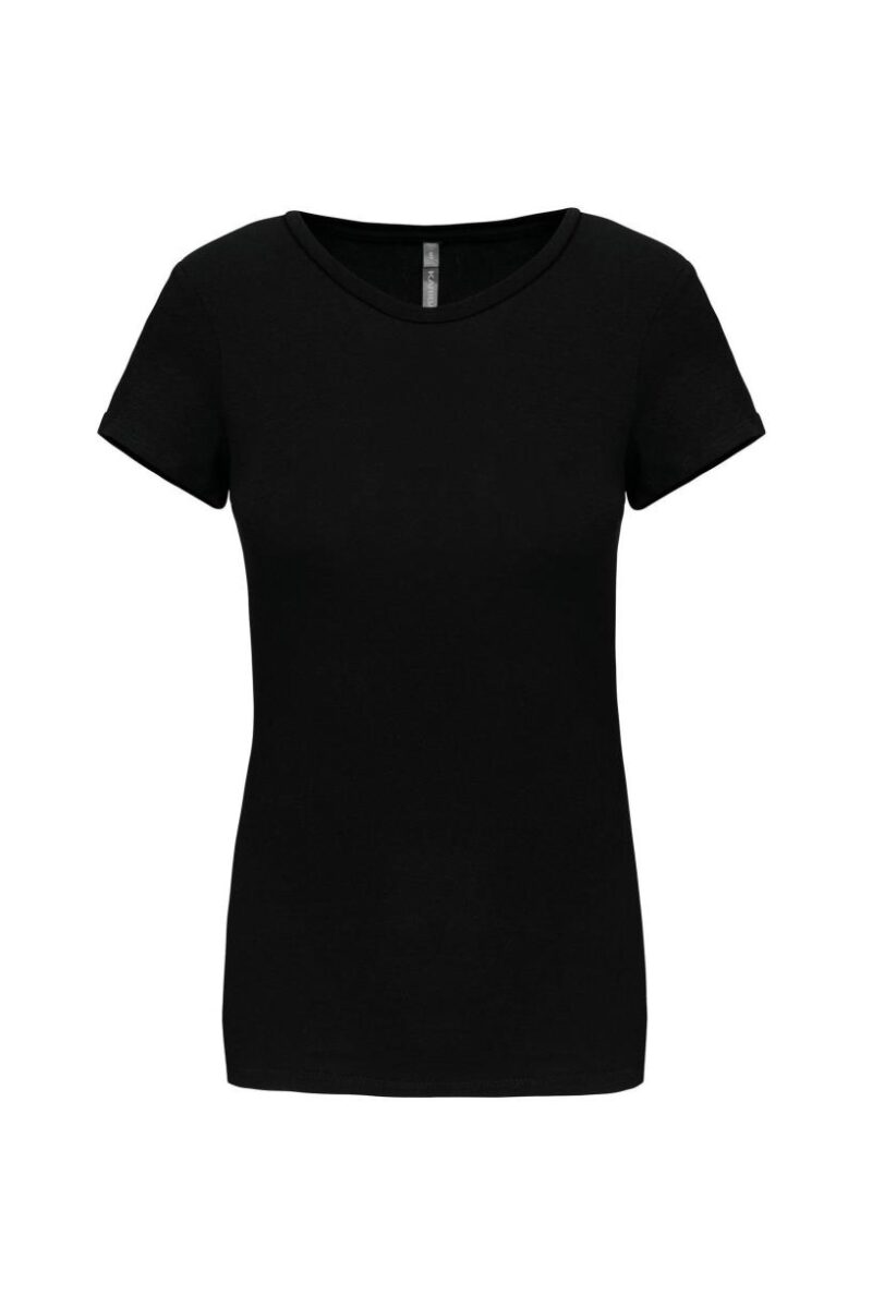 Dames-t-shirt ronde hals korte mouwen
