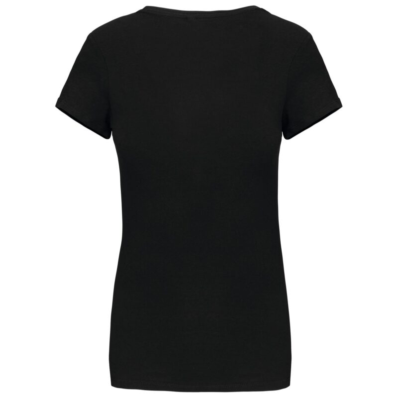 Dames-t-shirt V-hals korte mouwen - Afbeelding 2