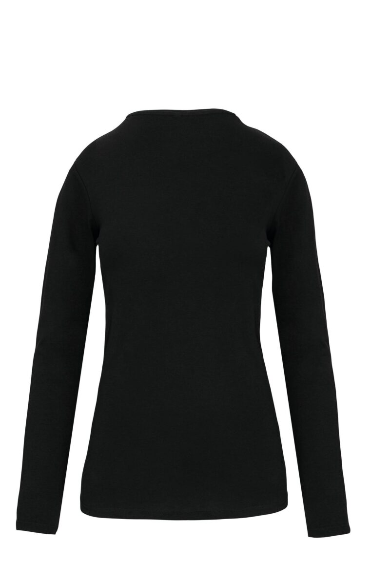 Dames-t-shirt ronde hals lange mouwen - Afbeelding 2