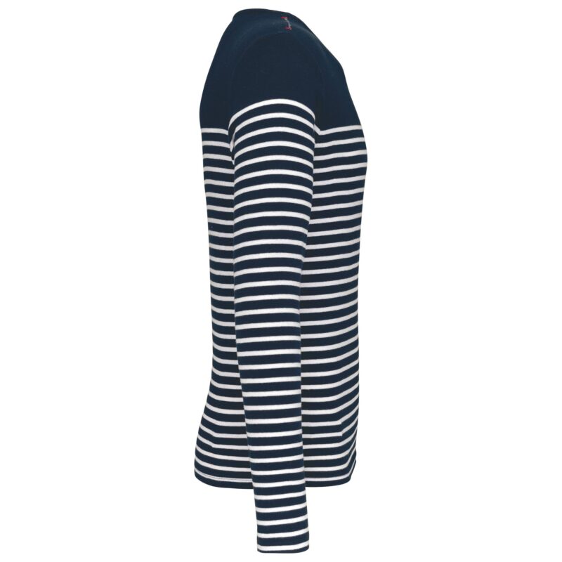 Gestreept heren-t-shirt lange mouwen - Afbeelding 3