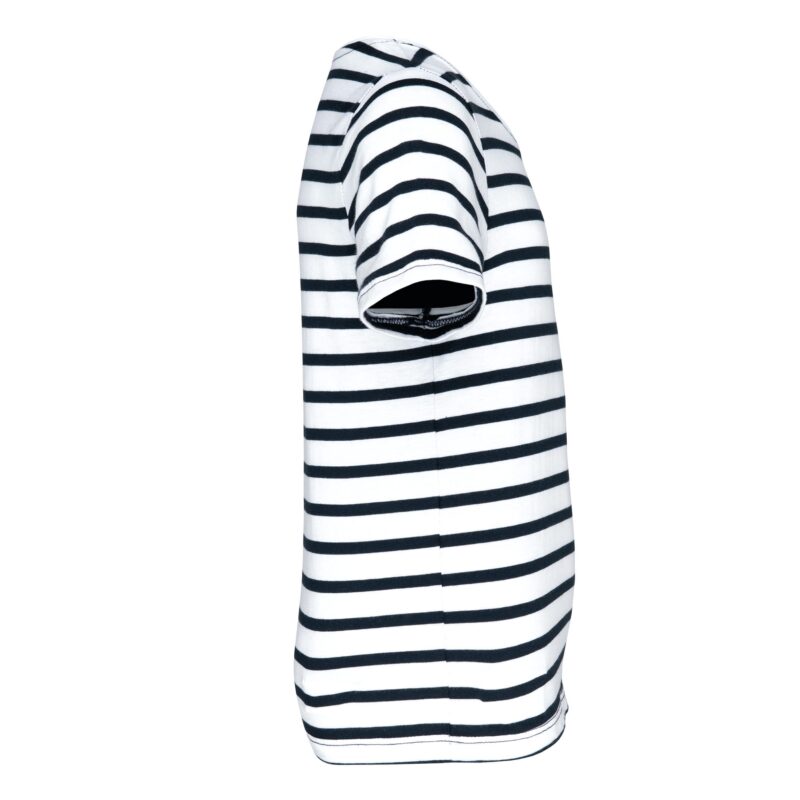 Gestreept T-shirt met zak en korte mouwen kids - Afbeelding 3