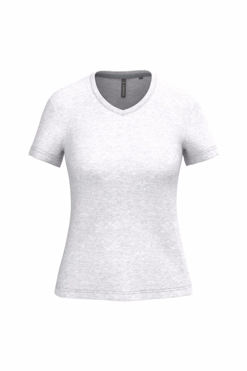 Dames T-shirt V-hals Korte Mouwen