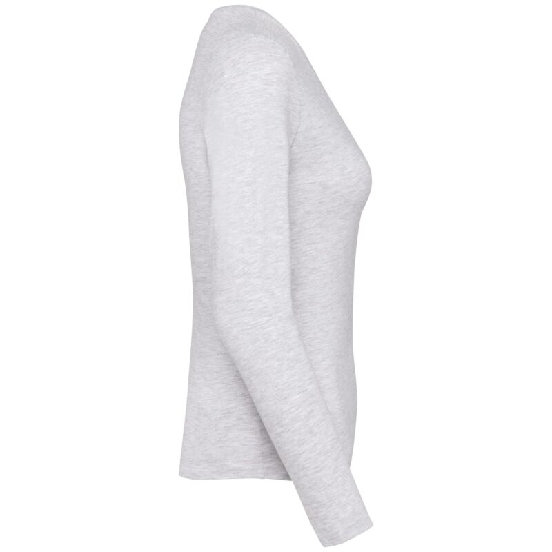 Dames t-shirt V-hals lange mouwen - Afbeelding 3