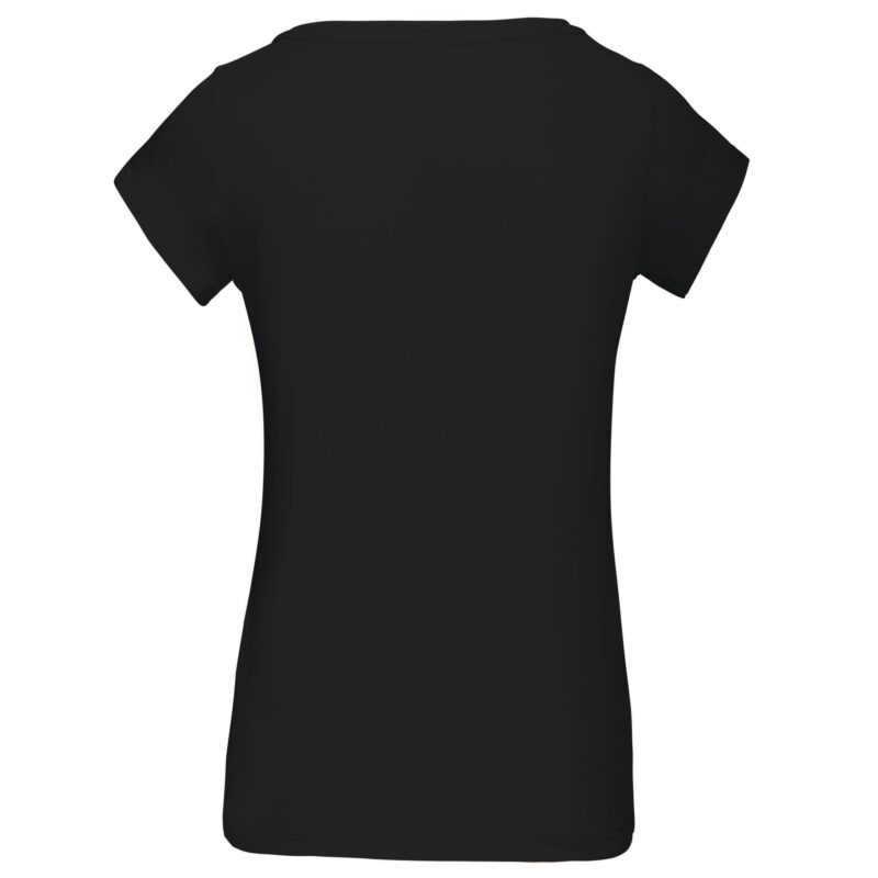 Dames-t-shirt korte mouwen met boothals - Afbeelding 2