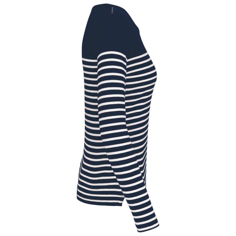 Gestreept dames-t-shirt lange mouwen - Afbeelding 3