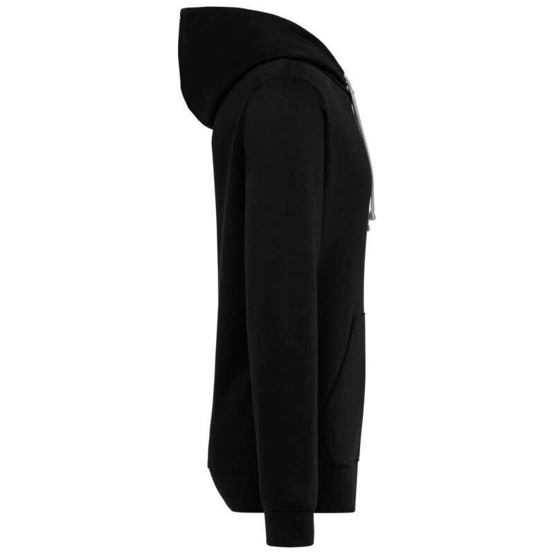Unisex sweater met capuchon met contrasterend motief - Afbeelding 3