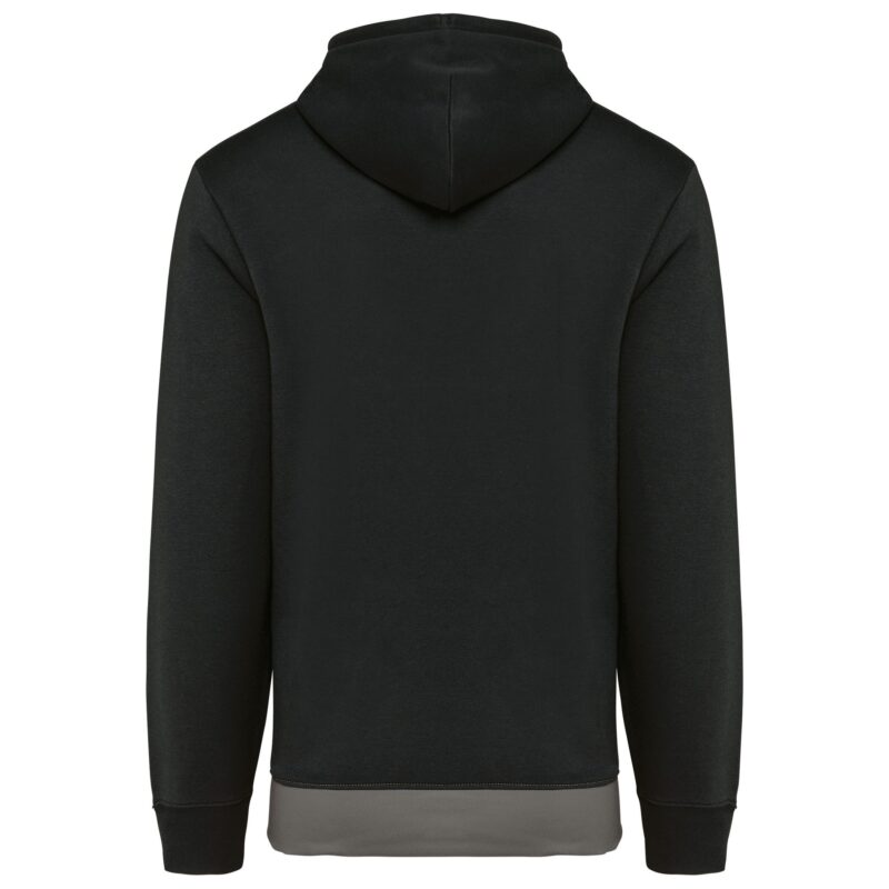 Driekleurige unisex sweater met capuchon - Afbeelding 2