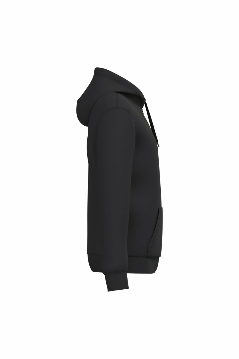 Gerecycled sweater met rits en capuchon uniseks - Afbeelding 3
