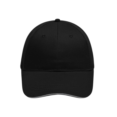 6 Panel Brushed Sandwich Cap