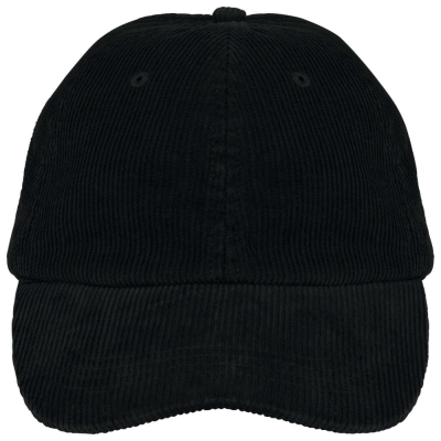 Ecologische uniseks pet met 6 panelen in ribfluweel
