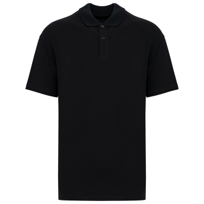 Ecologische herenpolo van piquétricot met afhangende schouders