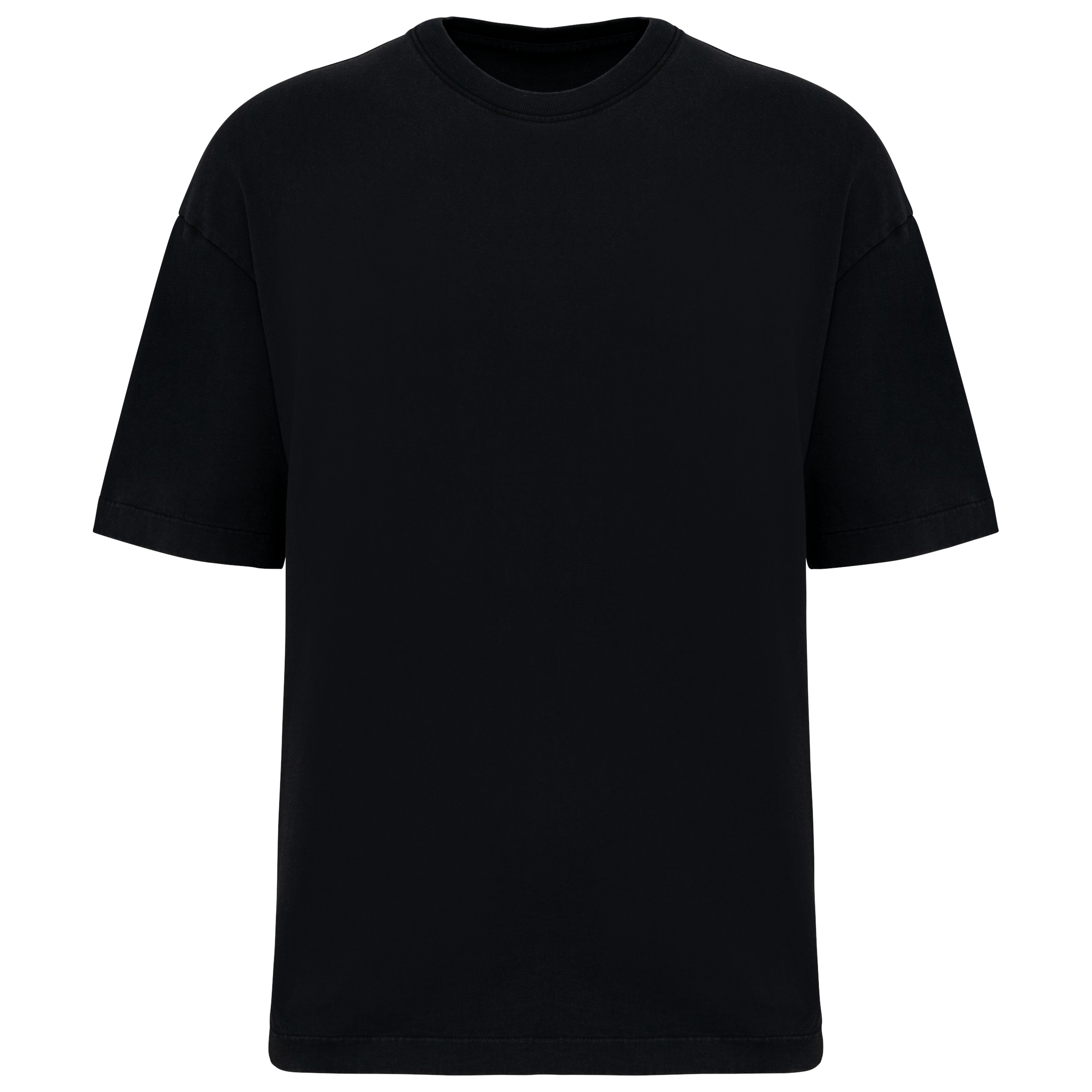 Ecologisch oversized verwassen heren-T-shirt