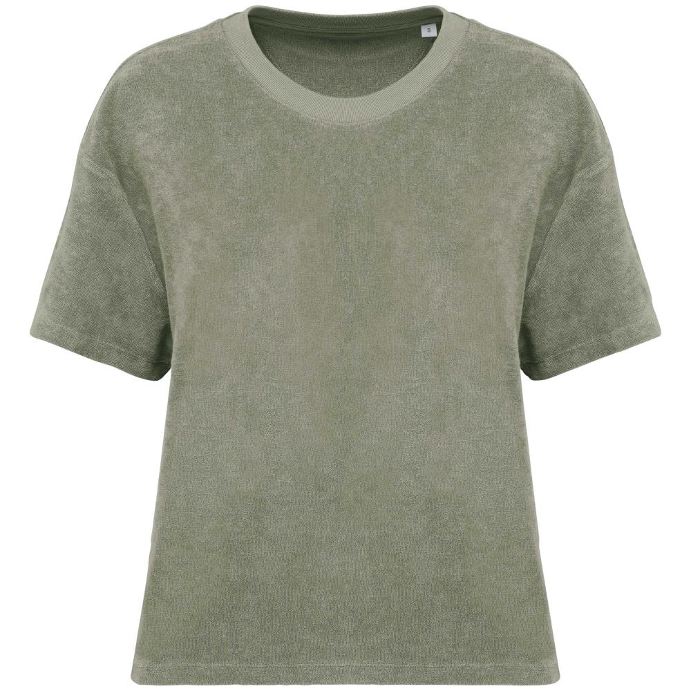Ecologisch badstof dames-T-shirt