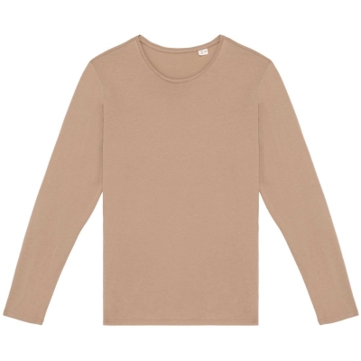 Ecologisch verwassen uniseks T-shirt lange mouwen