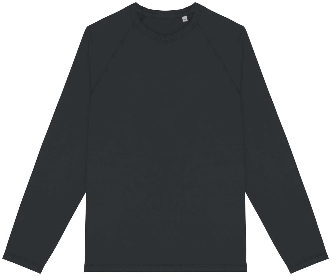Ecologisch heren-T-shirt met lange raglanmouwen