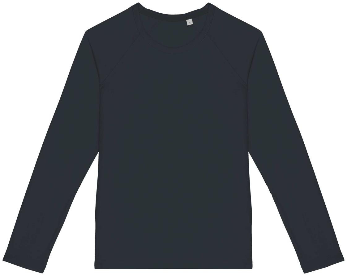 Ecologisch dames-T-shirt met lange raglanmouwen