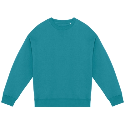 Ecologische oversized uniseks sweater met ronde hals