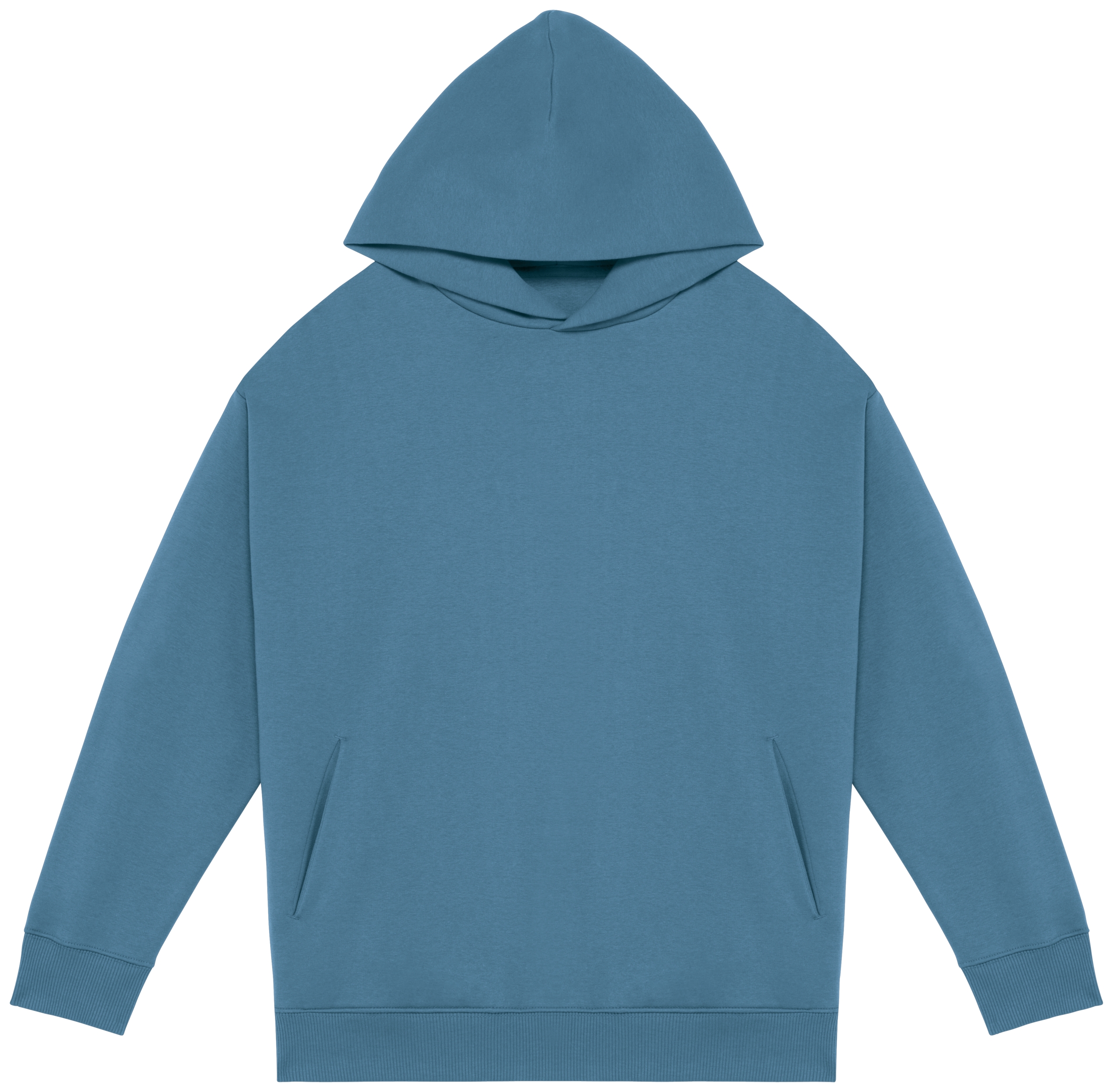 Ecologische uniseks oversized sweater met capuchon