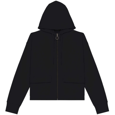 Ecologische sweatvest met capuchon French Terry