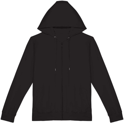 Ecologische uniseks sweater met rits en capuchon French Terry